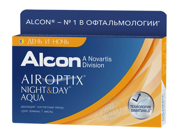 Air Optix Night & Day Aqua (3 линзы)