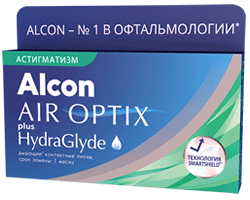 Air Optix plus HydraGlyde for Astigmatism (3 )